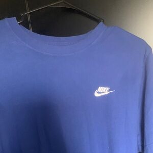 Nike Royal Blue Tee with White Logo